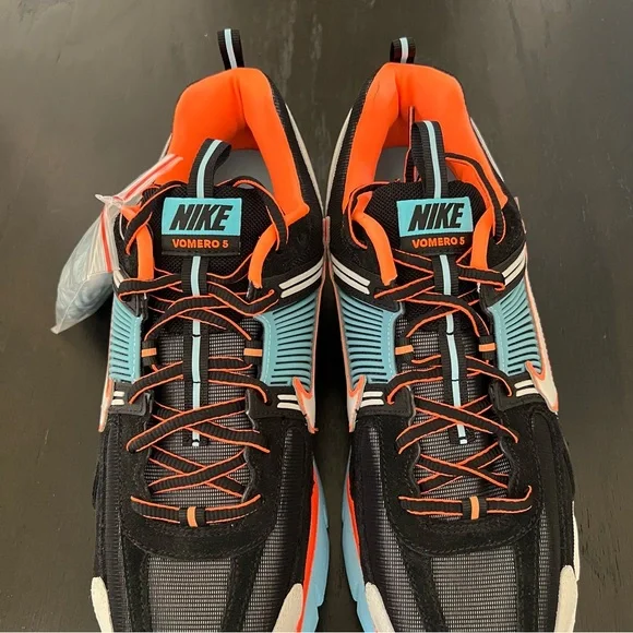 ✔️New✔️ NIKE Air Zoom Vomero 5 Blue Glaze Total Orange